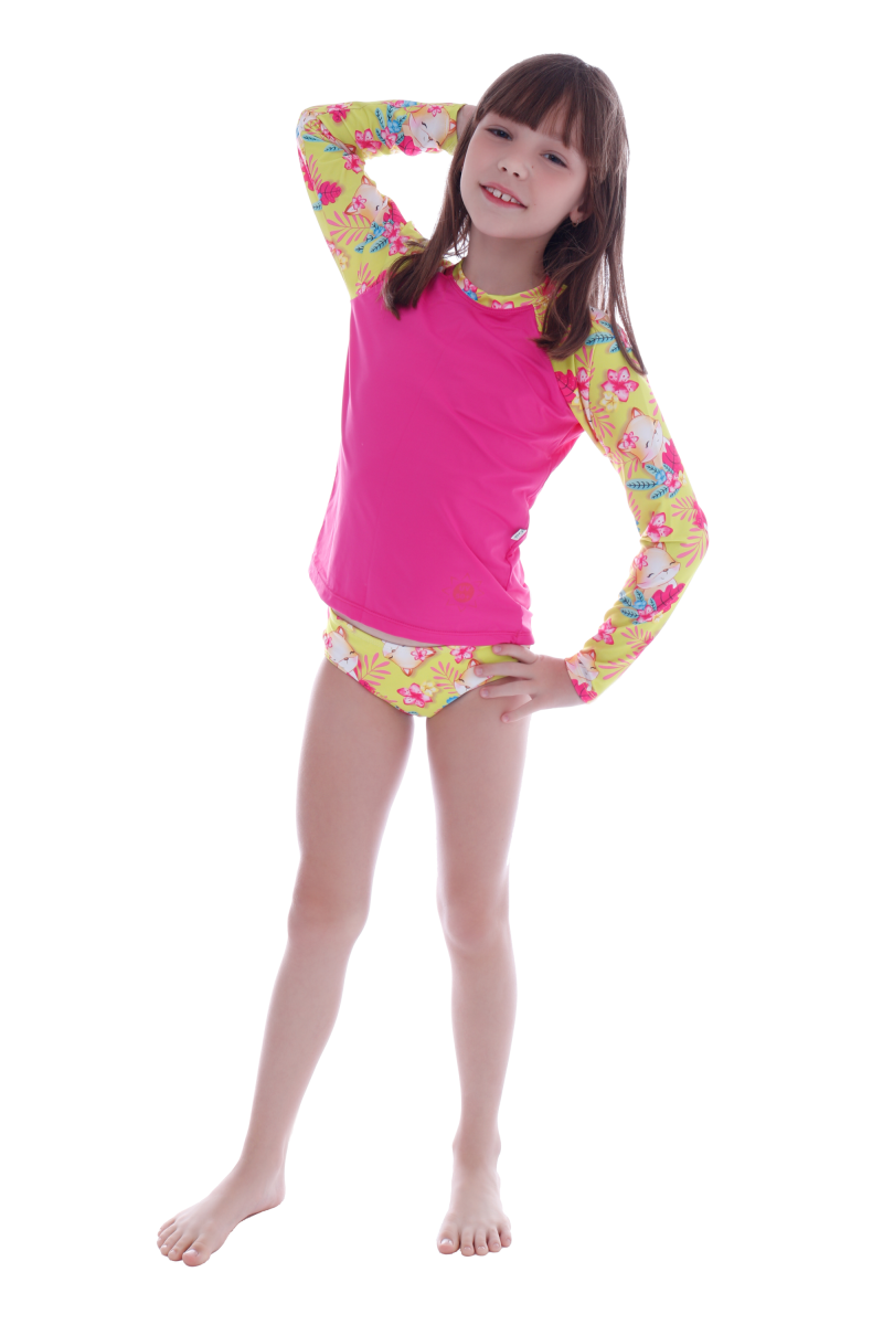 Conjunto Teen Blusa UV50+ com Tanga - Ceci