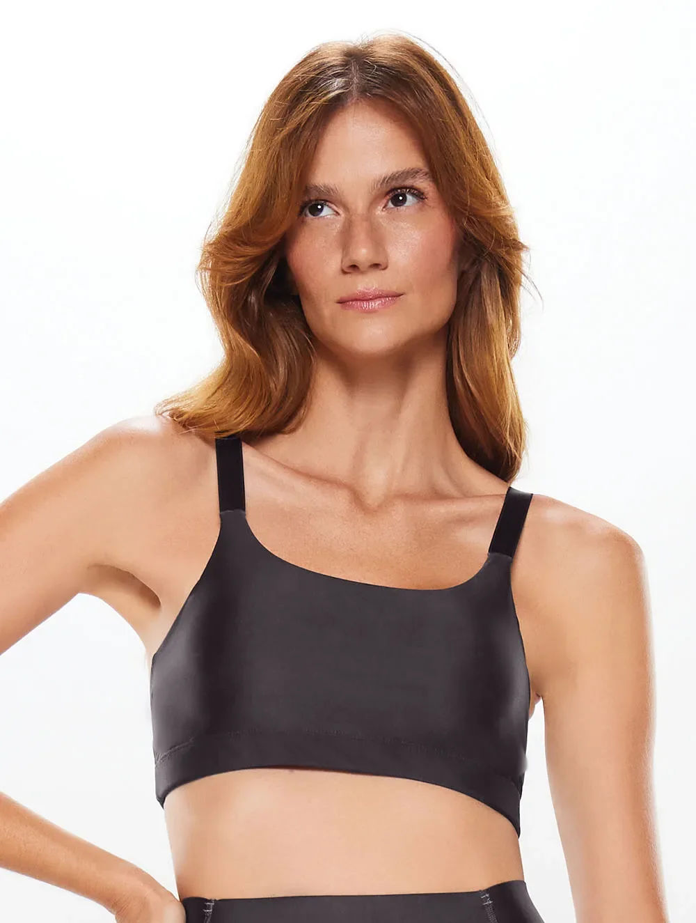 Conjunto Top com Regulagem + Calça Legging Lisa Basic - Body For Sure
