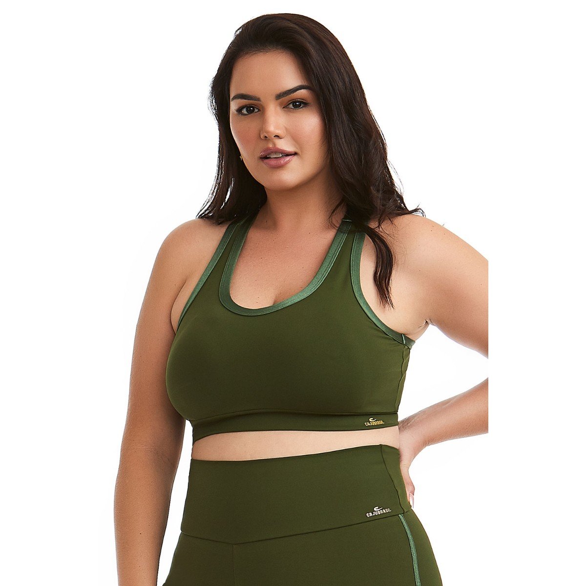 Conjunto Top e Bermuda Ciclista Plus Size NZ Unity - Caju Brasil