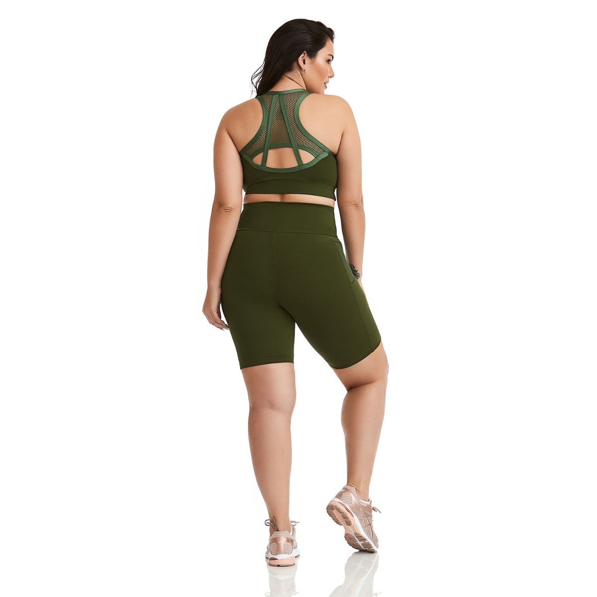 Conjunto Top e Bermuda Ciclista Plus Size NZ Unity - Caju Brasil