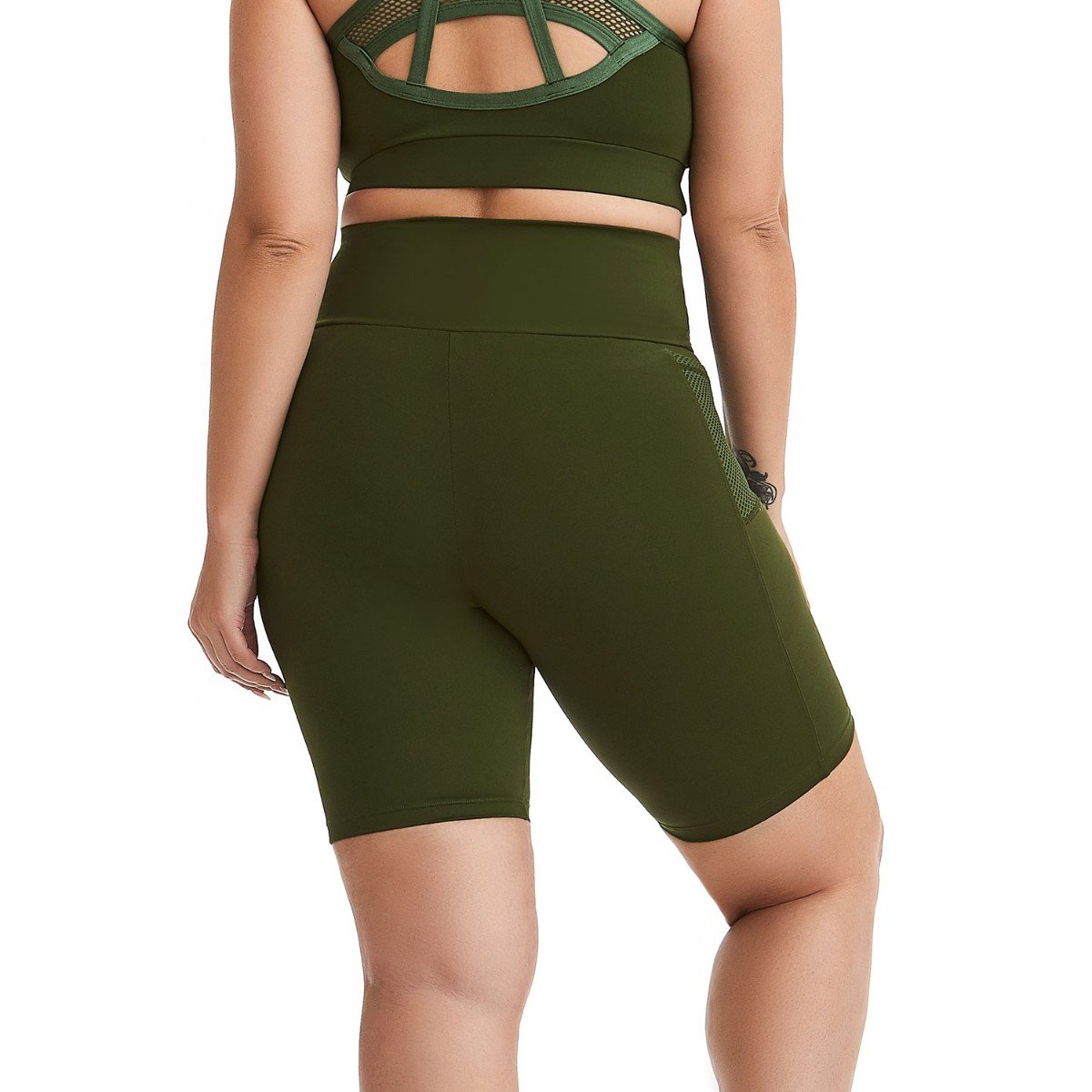Conjunto Top e Bermuda Ciclista Plus Size NZ Unity - Caju Brasil