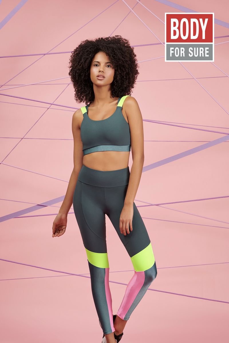 Conjunto Top Especial e Legging Sensation - Body For Sure - Verde