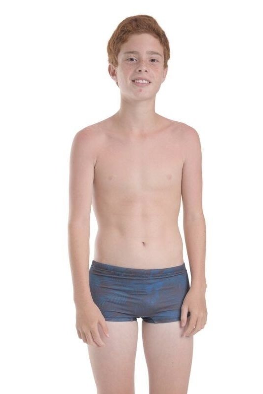 Conjunto UV Masculino InfantoJuvenil Palmeira Azul - Solenza