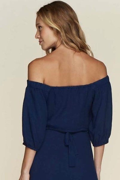 Cropped Tomara Que Caia Em Linho Liso - Cia Marítima