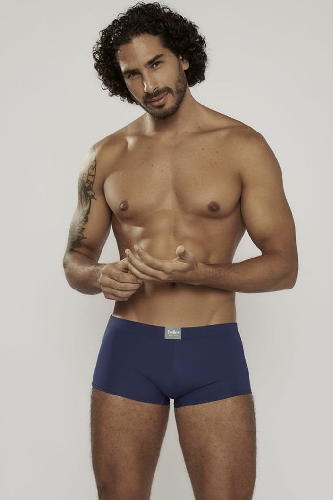 Cueca Boxer Tradicional em Microfibra - Belles - Azul_Marinho_(New_Blue)