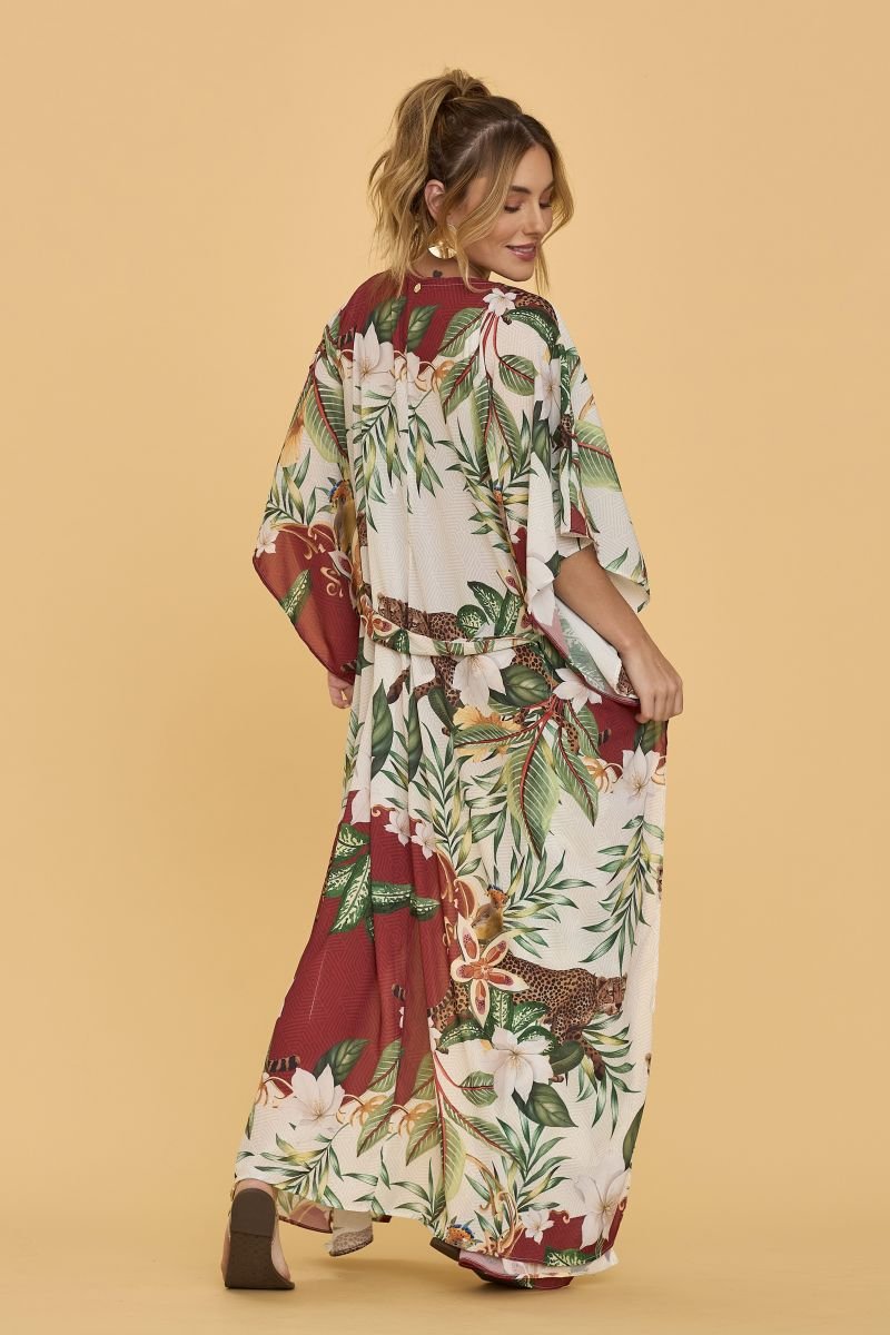 Kaftan Longo Savana Brasileira - Aquária