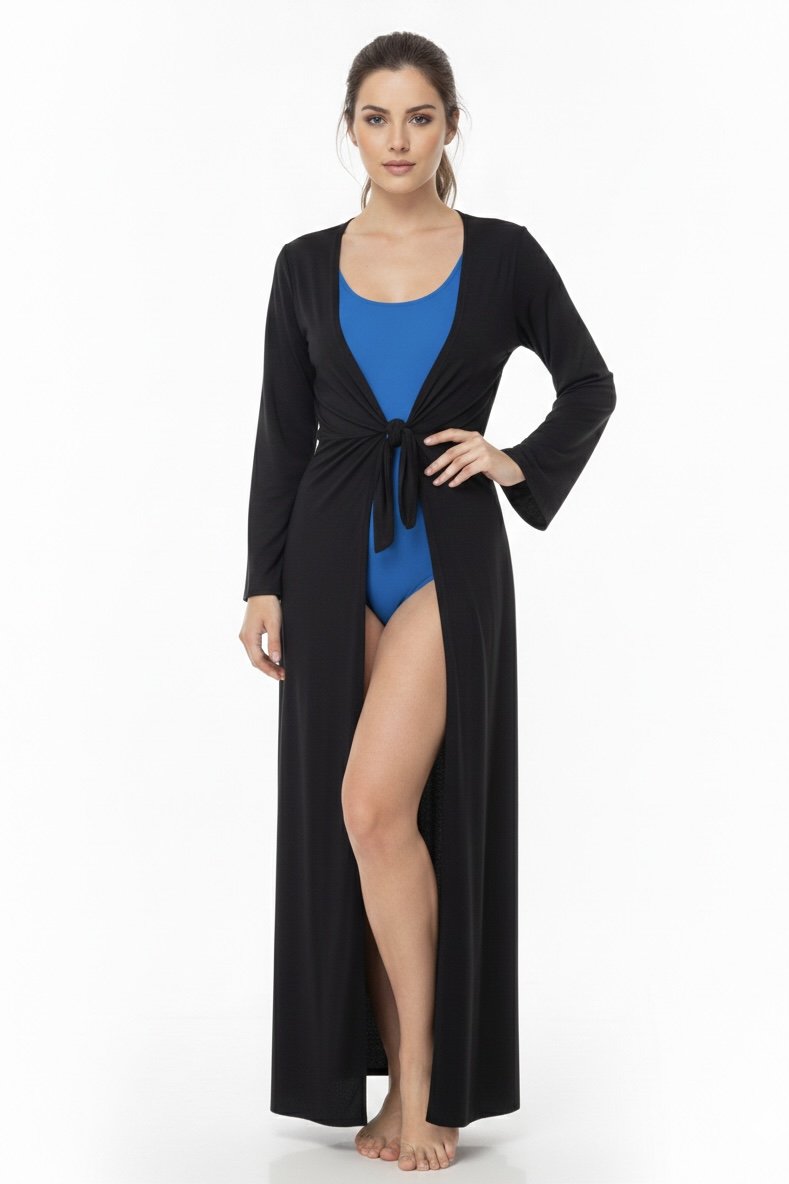 Kimono Saída de Praia Especial Atelier - Variadas - Preto
