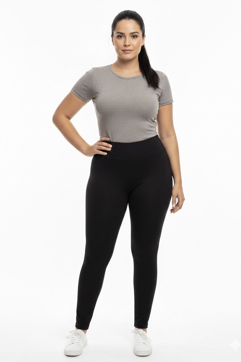 Legging Básica Lisa - Variadas - Preto