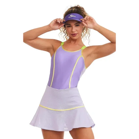 Macaquinho Saia Fitness Star Vestido - Caju Brasil