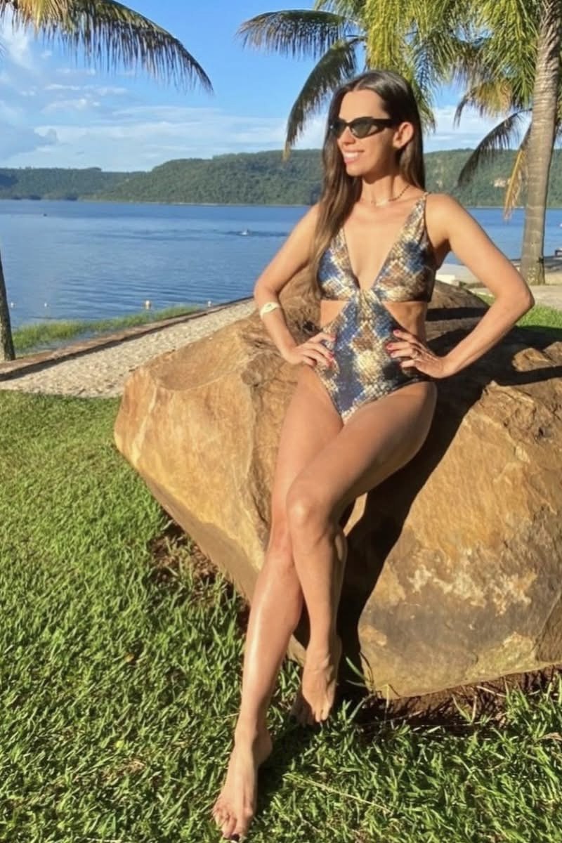 Maiô body pele futurista - Aquária