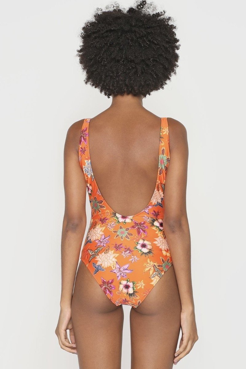 Maiô com Decote V Dhalia - Cia Marítima