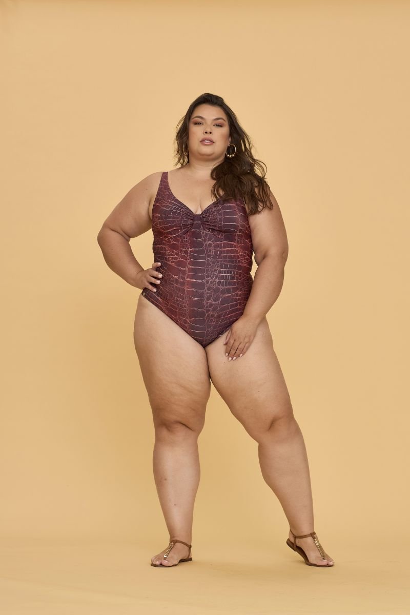 Maiô Confort De Compressão Croco - Aquária