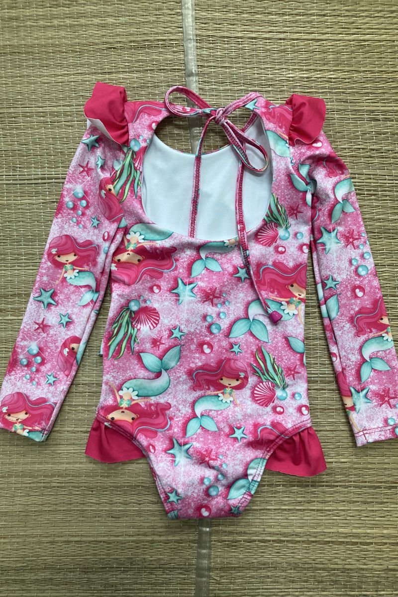 Maiô Infantil Manga Longa Com Babadinho - Ceci