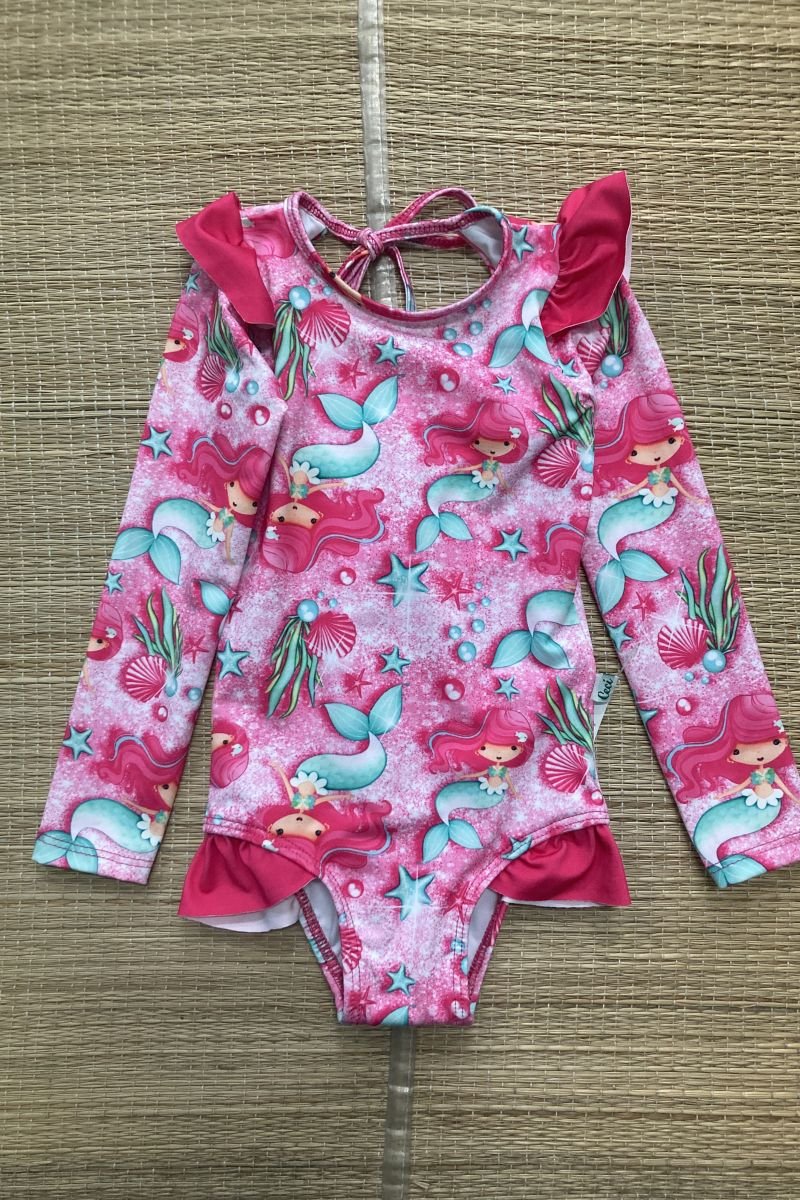 Maiô Infantil Manga Longa Com Babadinho - Ceci