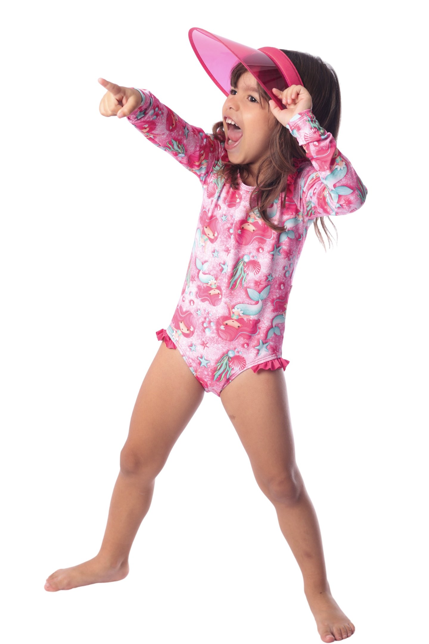 Maiô Infantil Manga Longa Com Babadinho - Ceci