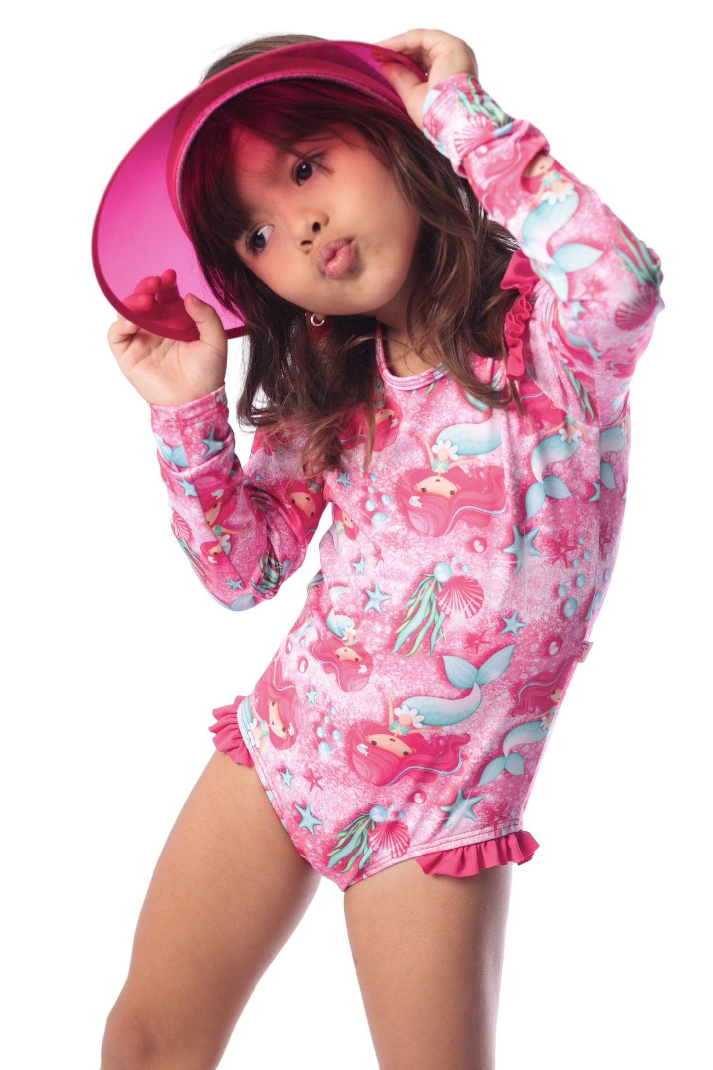 Maiô Infantil Manga Longa Com Babadinho - Ceci