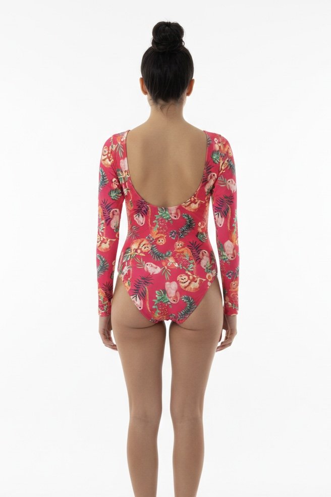 Maiô Manga Longa Infantil Decote U Costas - Ceci e Solenza