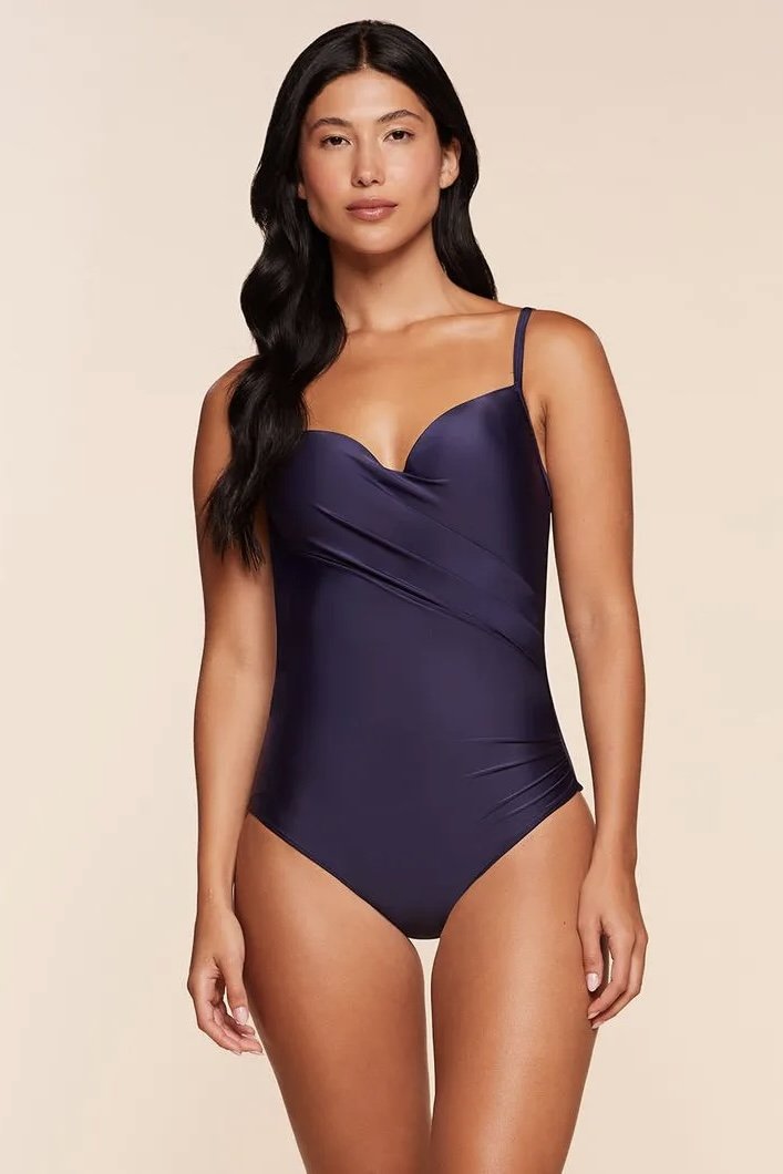 Maiô Meia Taça Lisos - Água Doce - Azul_Escuro_Marinho