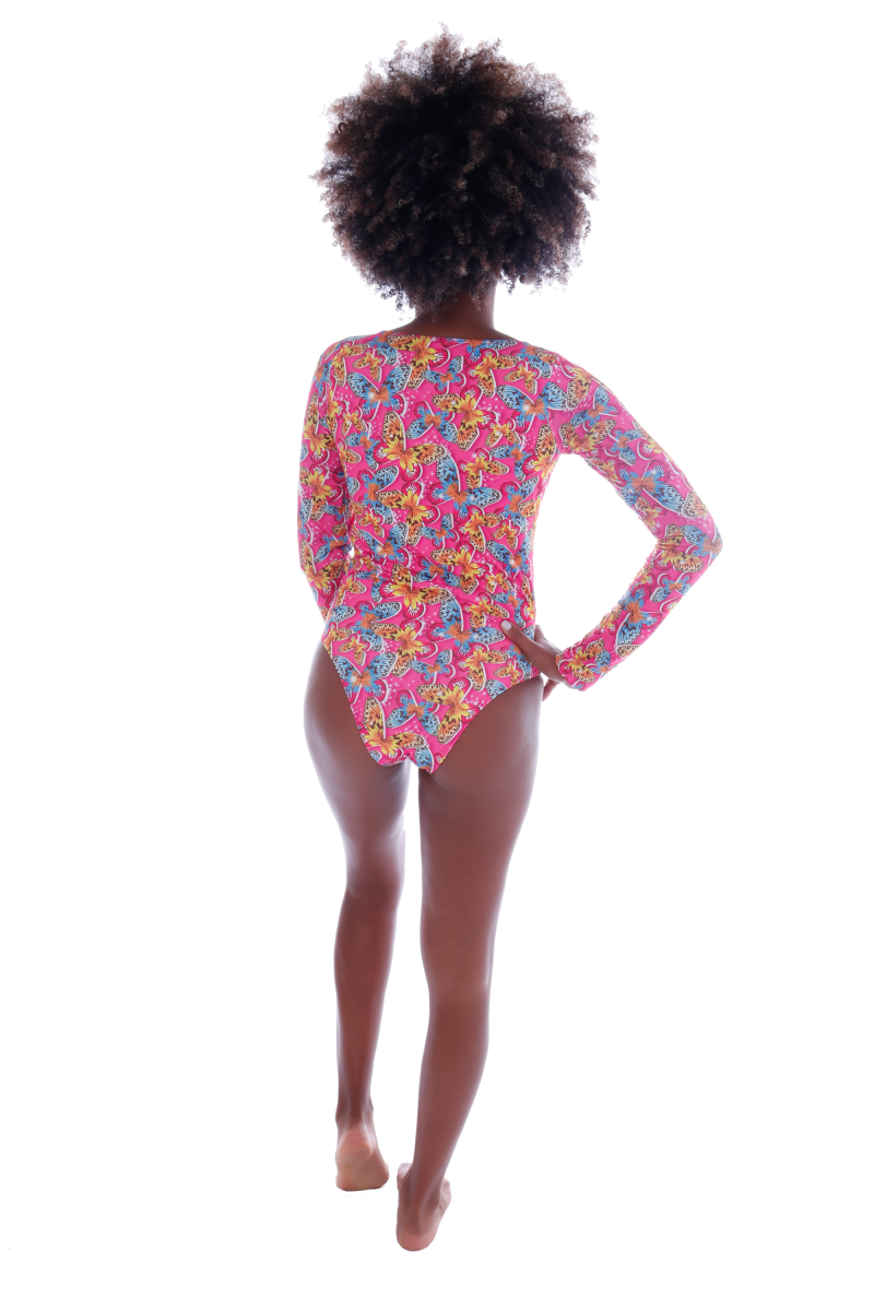 Maiô Teen Manga Longa com Ziper - Ceci