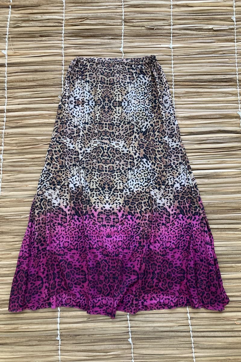 Saia Longa Estampada Lali Life Print Onça - Cia Marítima