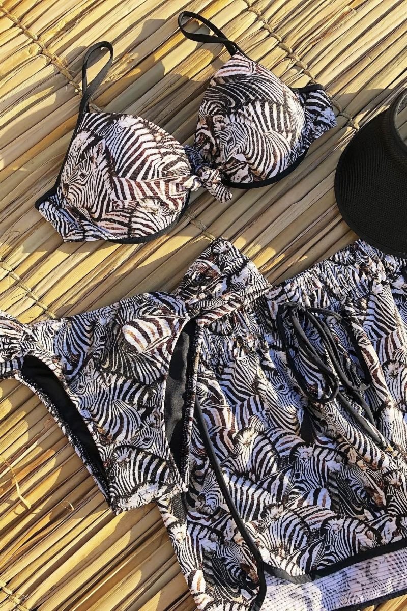 Shortinho estampado Zebra - Aquária