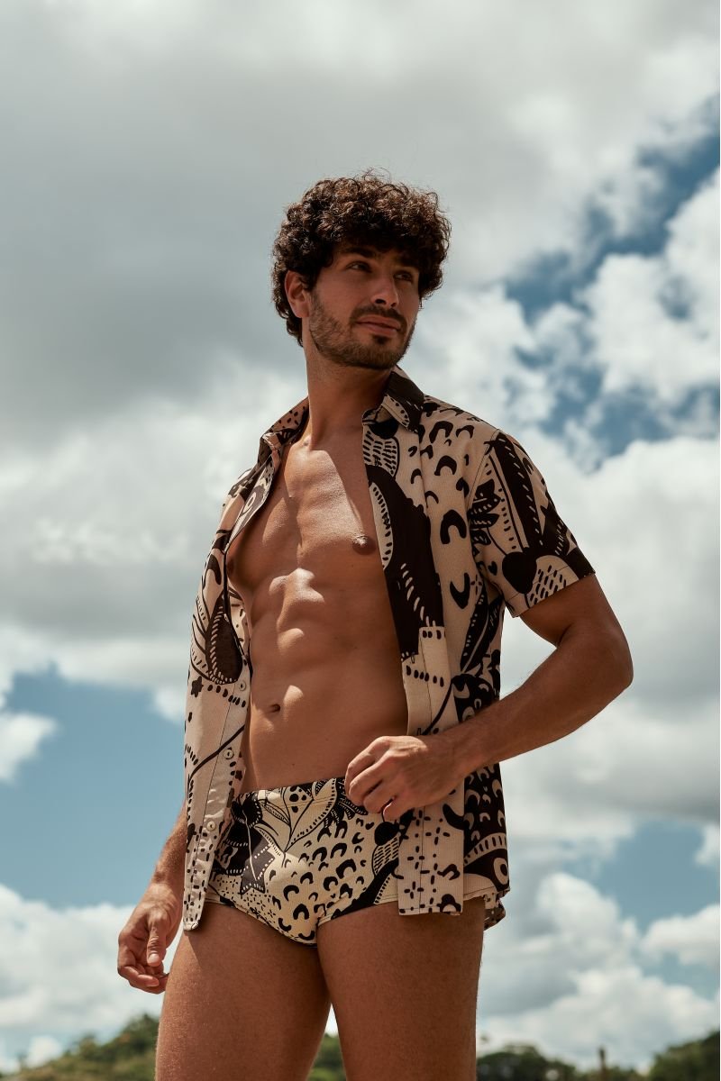 Sunga Slip Estampa Fauna Linha Man Tucano - Belles