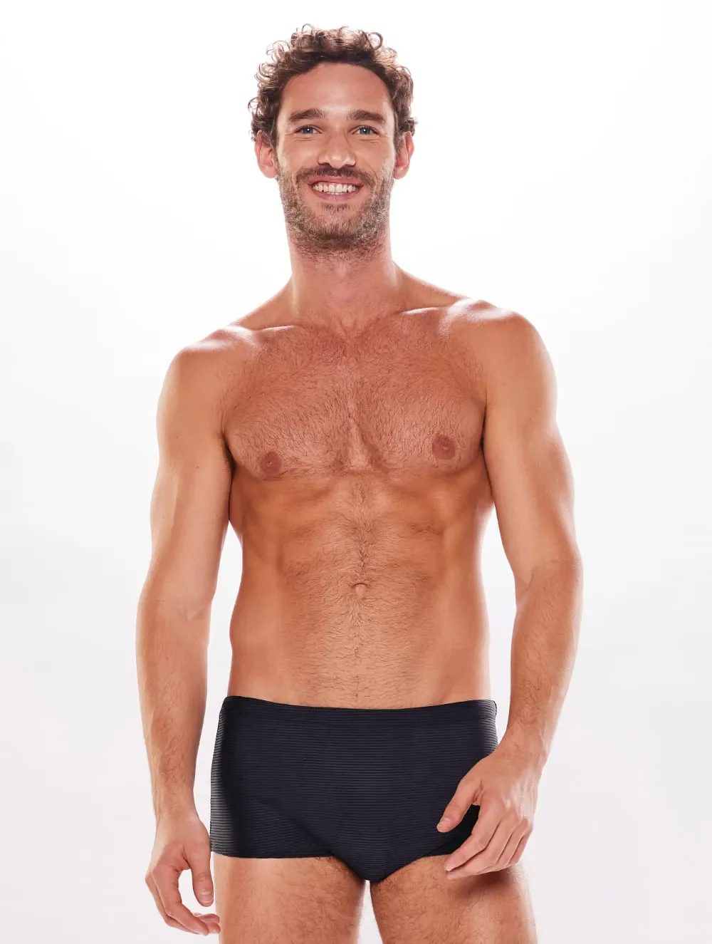 Sunga Texturizada Curta Water Power - Body For Sure - Preto