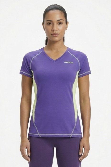 T-Shirt Feminina Skin Fit - Reccorpus - Roxo_Açaí
