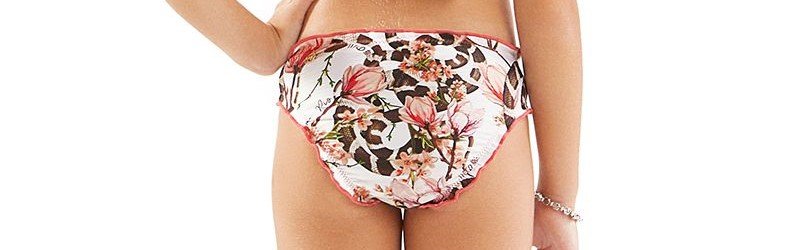 Tanga Avulsa Infantil Sakura Python - Mar Rio - Branco_Estampado