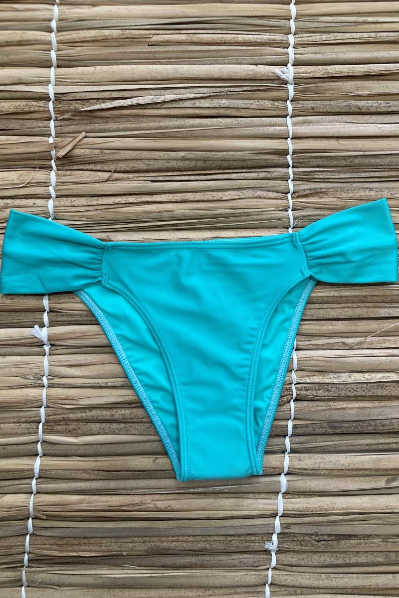Tanga Lateral Larga Lisos com Franzido - Acqua by Classic - Verde_Claro_Lima