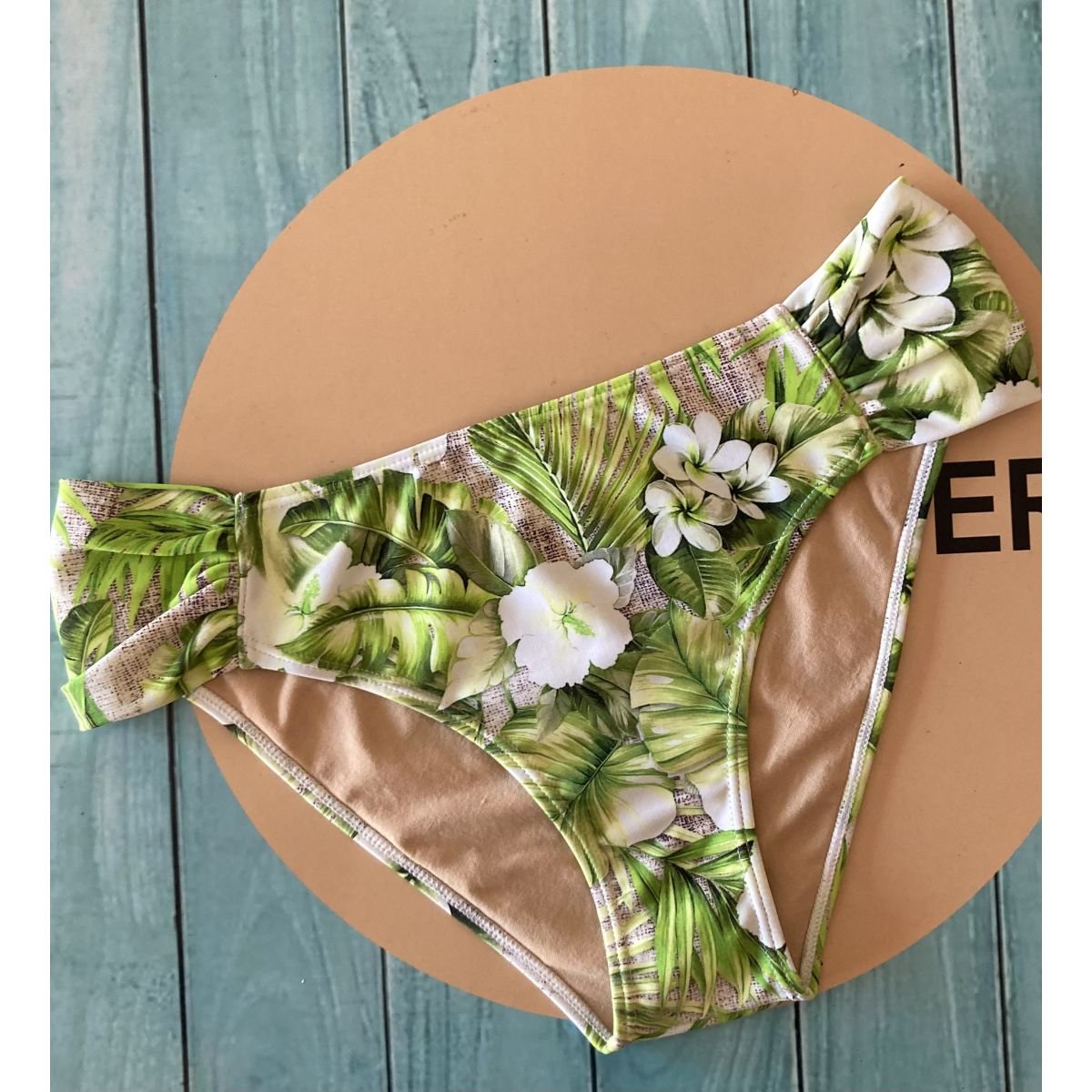 Tanga Sunkini Drapeada - Classic - Verde_Estampado