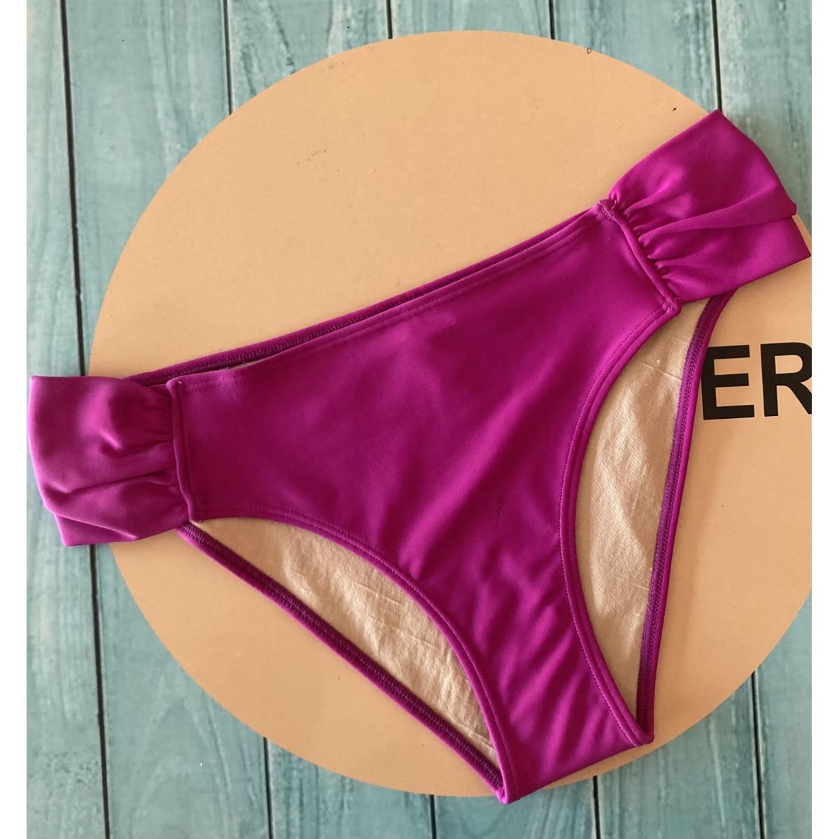 Tanga Sunkini Drapeada - Classic - Fúcsia_Maravilha