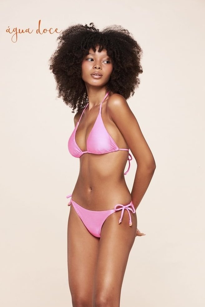 Top Cortininha Lisos Canelados - Água Doce