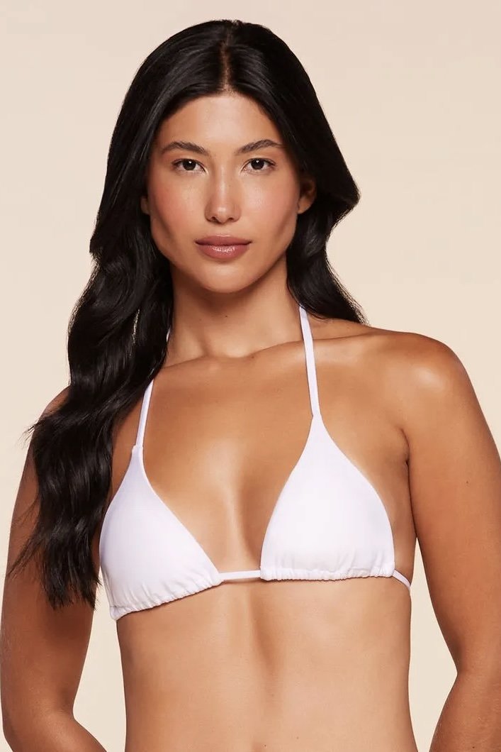Top Cortininha Lisos Permanentes - Água Doce - Branco