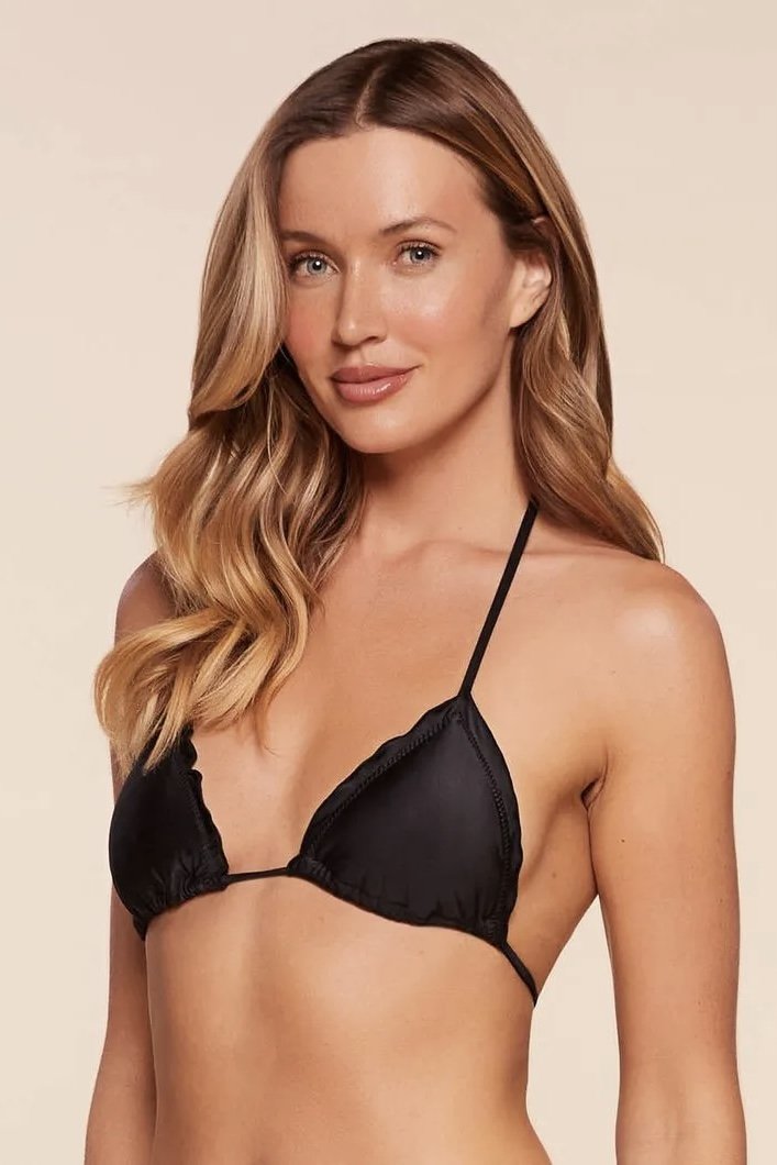 Top Cortininha Ruffle Lisos - Água Doce