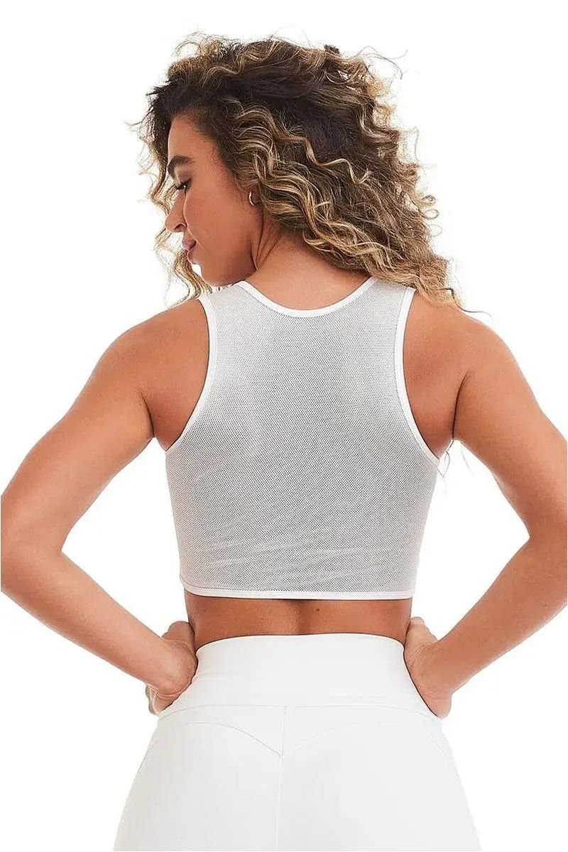 Top Cropped Breathe - Caju Brasil
