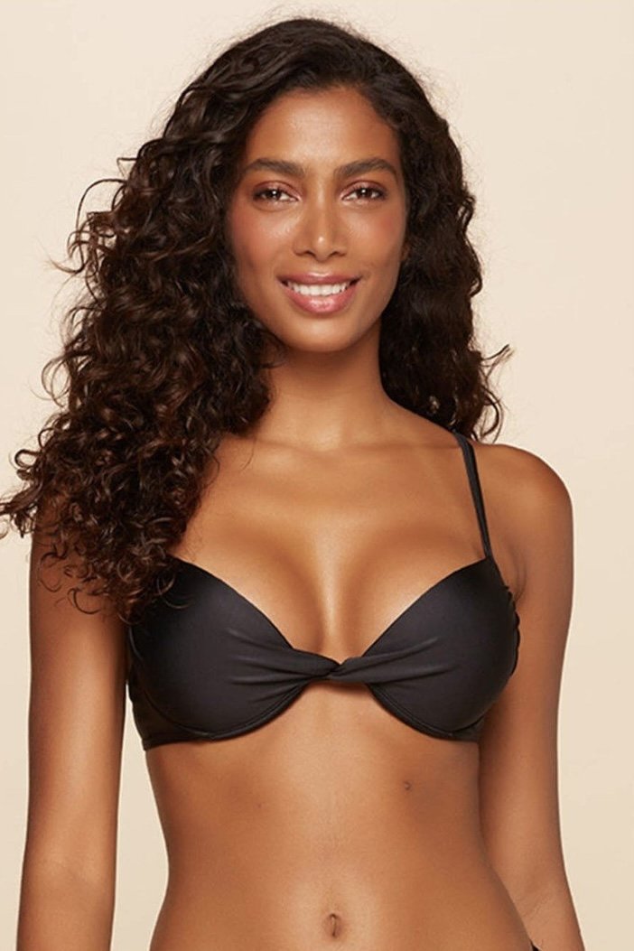 Top Meia Taça Liso - Acqua by Classic - Preto