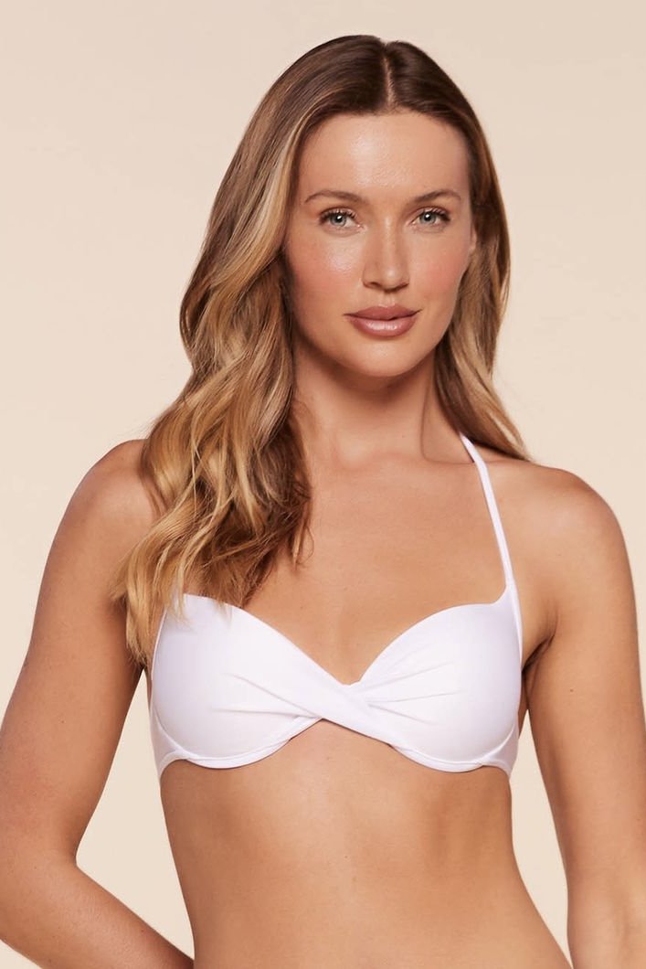 Top Meia Taça Lisos Básico - Água Doce - Branco