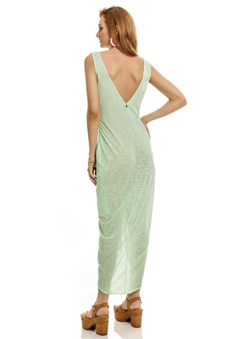 Vestido amarração liso - Aquária