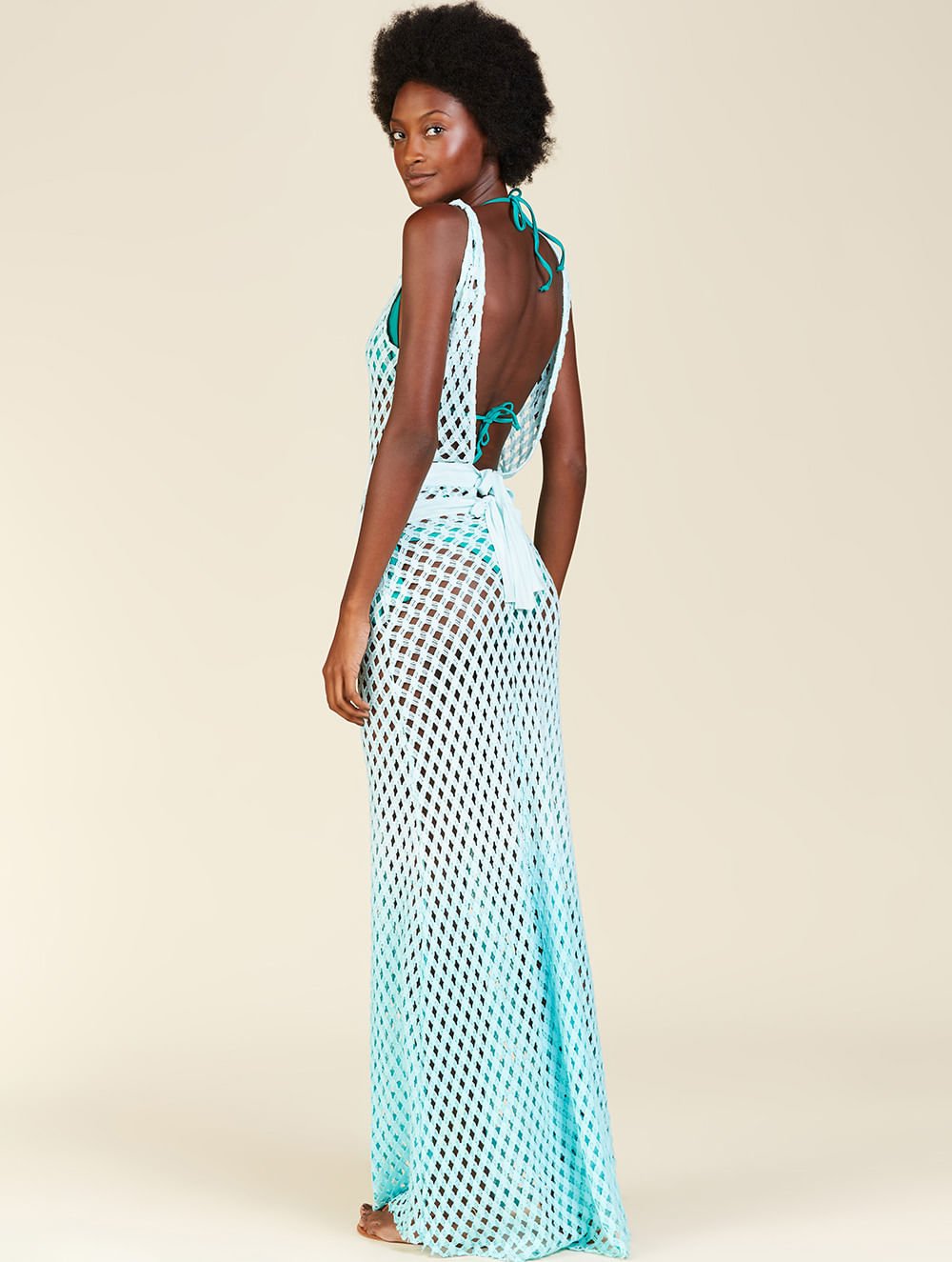 Vestido Liso Tela Longo - Cia Marítima