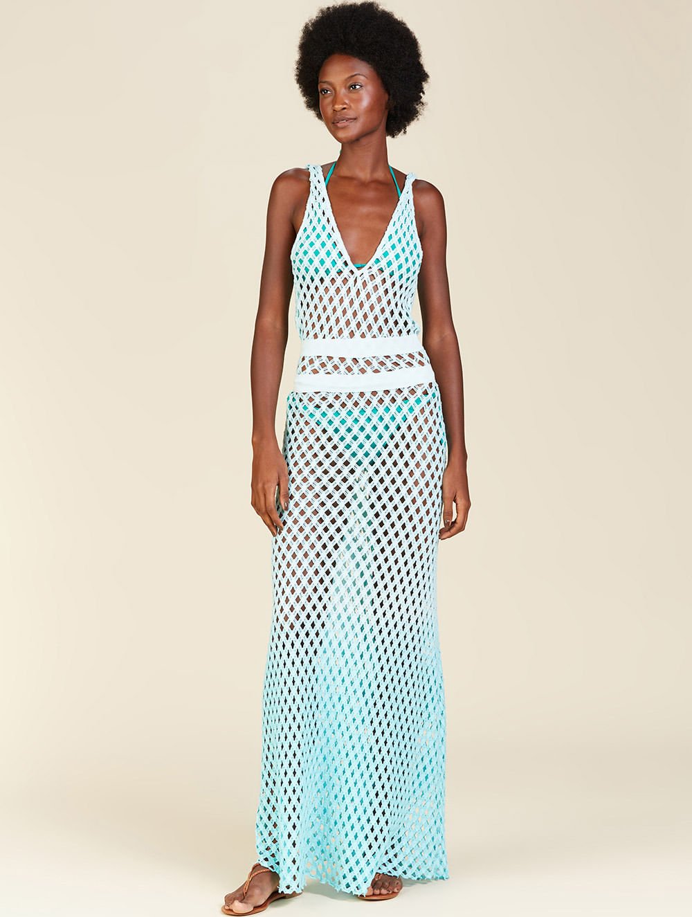 Vestido Liso Tela Longo - Cia Marítima