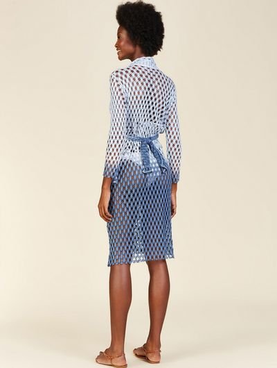 Vestido Liso Tela Midi - Cia Marítima