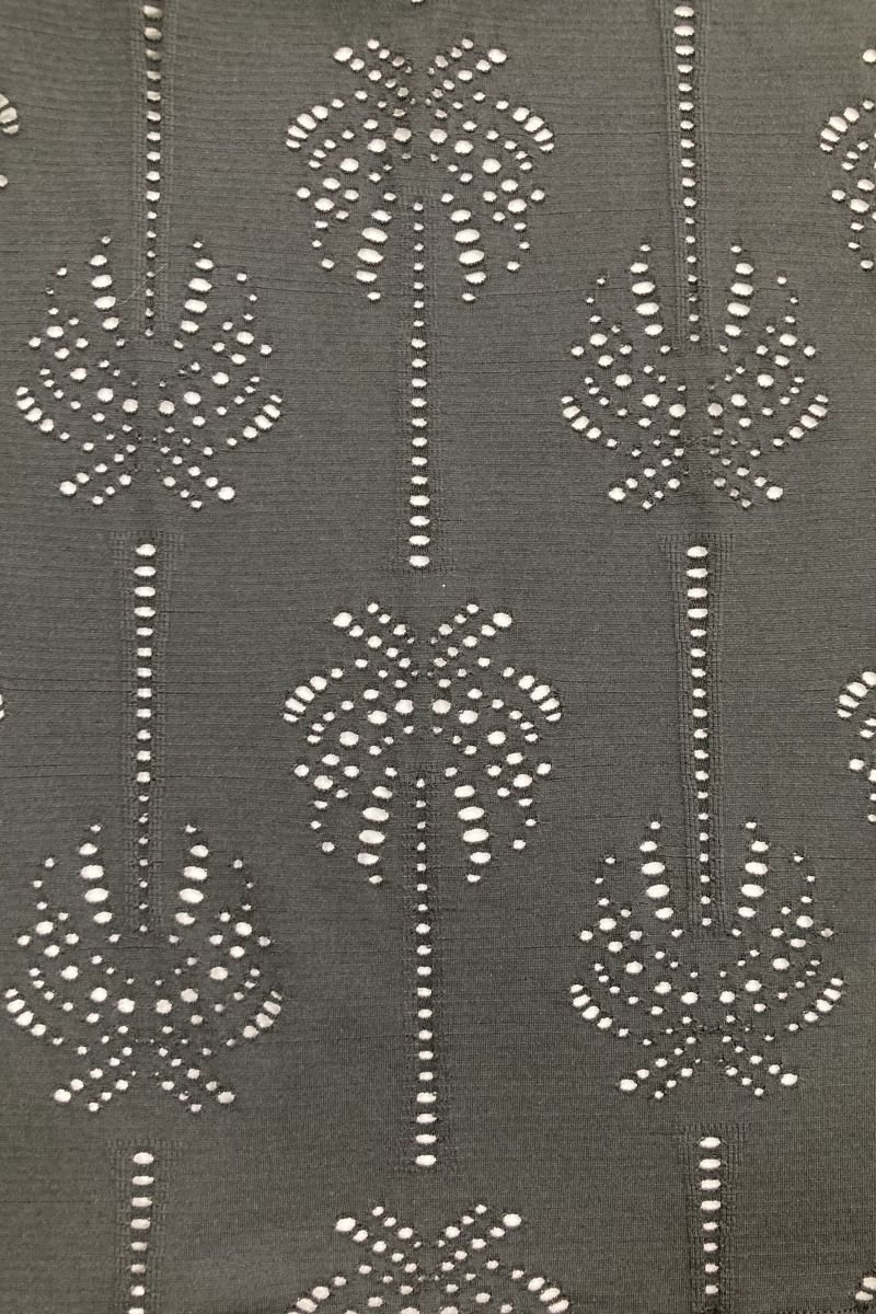 Vestido Midi em Laise Coqueiro Preto Refúgio - Belles