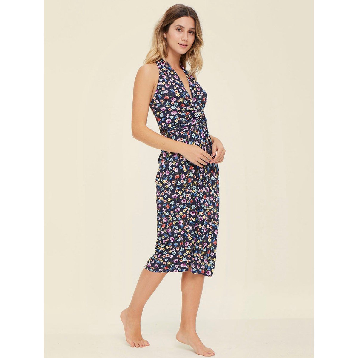 Vestido Midi Estampado Otún - Cia Marítima