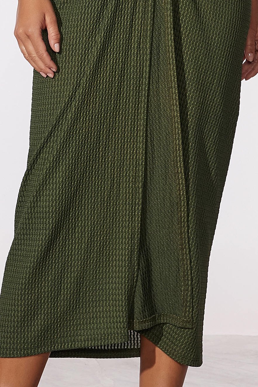 Vestido Midi Olive - Cia Marítima