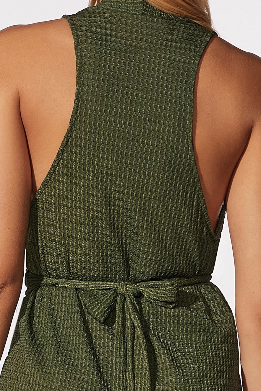 Vestido Midi Olive - Cia Marítima