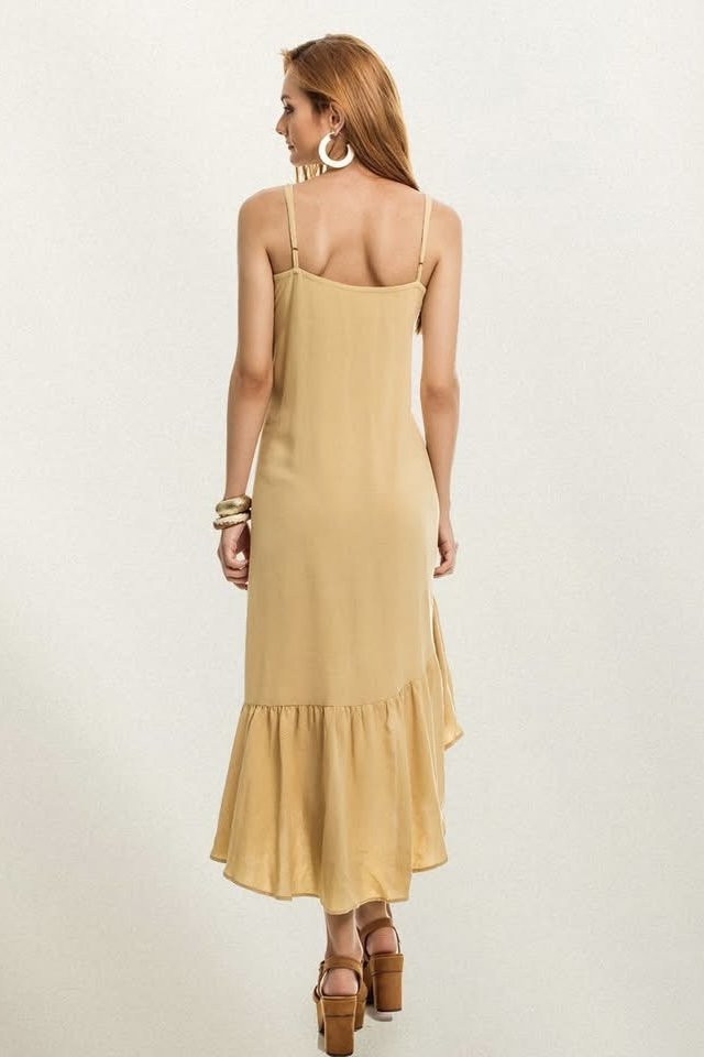 Vestido Mullet Linho com Viscose - Aquária