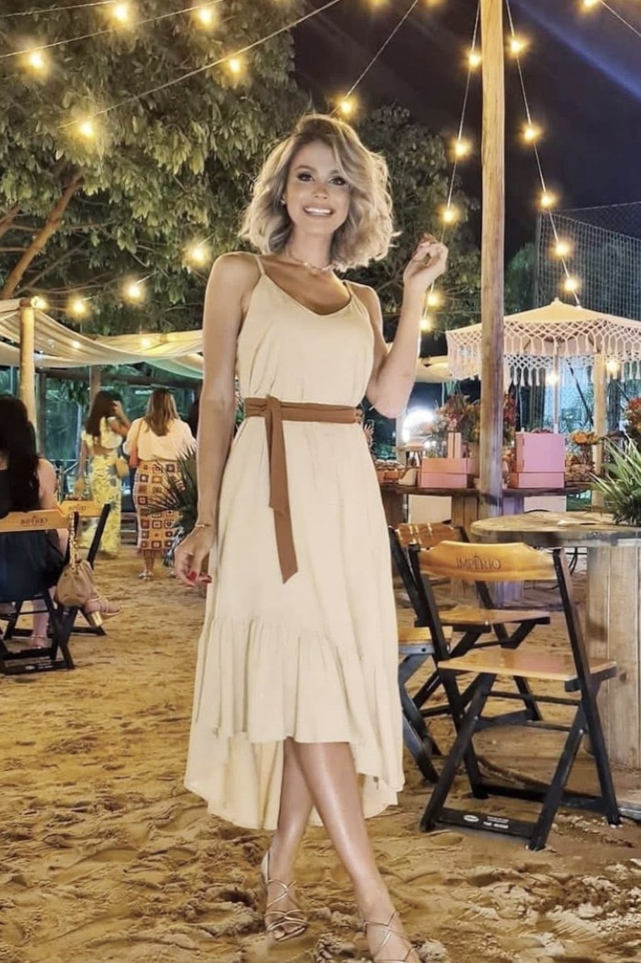 Vestido Mullet Linho com Viscose - Aquária